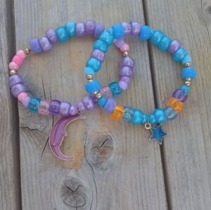 Star and Moon bracelets.